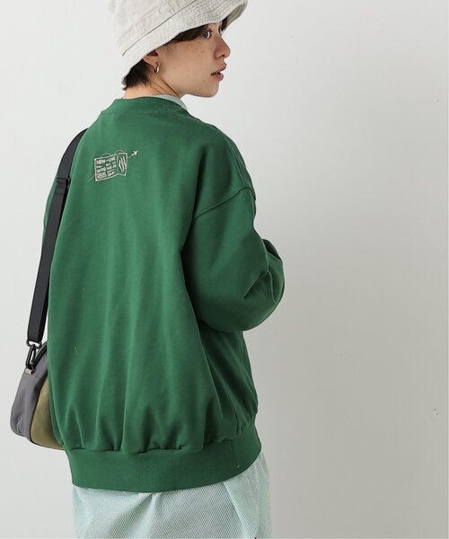 DOUBLE NAME(ダブルネーム)の「旅の始まり恐竜刺しゅうプルオーバー(スウェット・レディース・オフホワイト/サックスブルー/グリーン/スミクロ・FREE)」の12枚目の写真