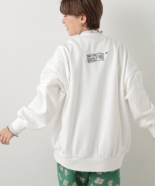 DOUBLE NAME(ダブルネーム)の「旅の始まり恐竜刺しゅうプルオーバー(スウェット・レディース・オフホワイト/サックスブルー/グリーン/スミクロ・FREE)」の18枚目の写真