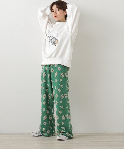 DOUBLE NAME(ダブルネーム)の「旅の始まり恐竜刺しゅうプルオーバー(スウェット・レディース・オフホワイト/サックスブルー/グリーン/スミクロ・FREE)」の20枚目の写真