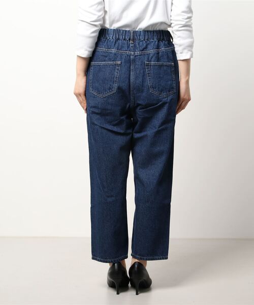 Samansa Mos2（サマンサ モスモス）の「デニムイージーパンツ（デニムパンツ・レディース・ネイビー/ブルー・ﾌﾘ-）」の4枚目の写真