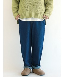 Samansa Mos2 | デニムイージーパンツ(デニムパンツ)