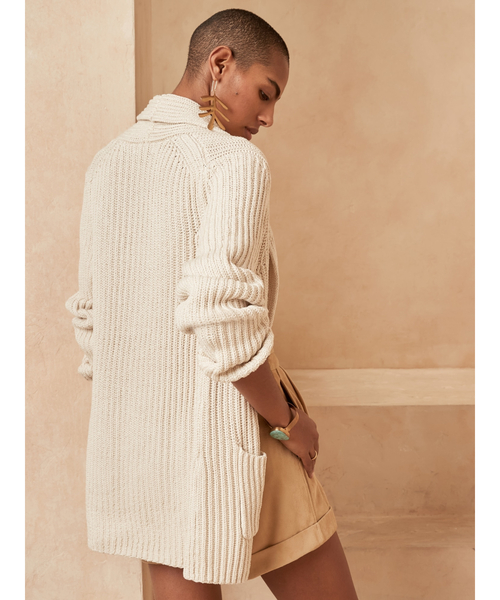 Banana Republic(バナナリパブリック)の「コットン カーディガンセーター(カーディガン/ボレロ・レディース・ホワイト・S/XS/L/M)」の8枚目の写真