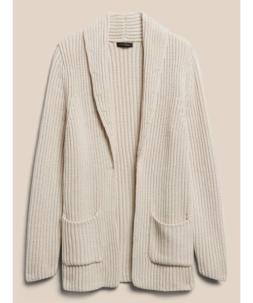 Banana Republic(バナナリパブリック)の「コットン カーディガンセーター(カーディガン/ボレロ・レディース・ホワイト・S/XS/L/M)」の7枚目の写真
