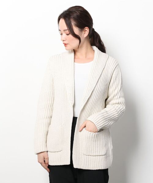 BANANA REPUBLIC 長袖ニットカーディガン XS アイボリー BANANA REPUBLIC 長袖ニットカーディガン XS アイボリー