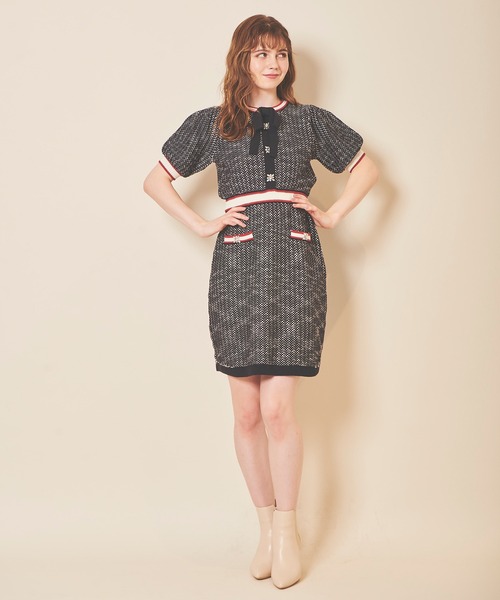 セール ツイードニットワンピース ワンピース 31 Sons De Mode トランテアン ソン ドゥ モード のファッション通販 Zozotown