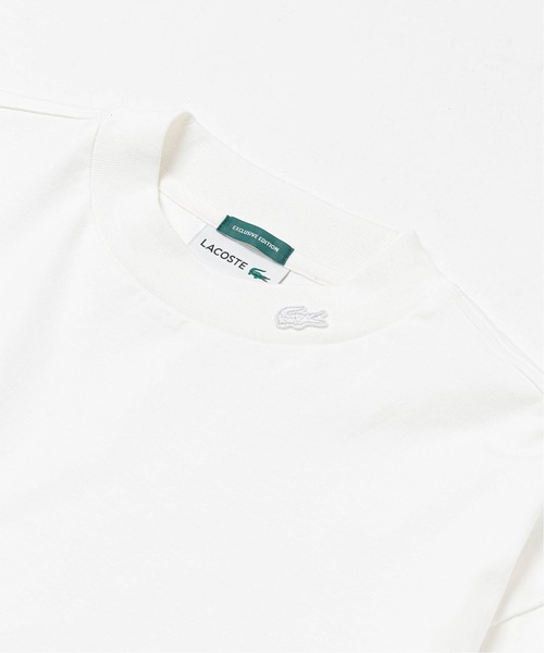 LACOSTE(ラコステ)の「【LACOSTE / ラコステ】別注 モックネック Tシャツ(Tシャツ/カットソー・メンズ・ホワイト/キャメル/グレー/ネイビー/ブラック・4/5/3)」の6枚目の写真