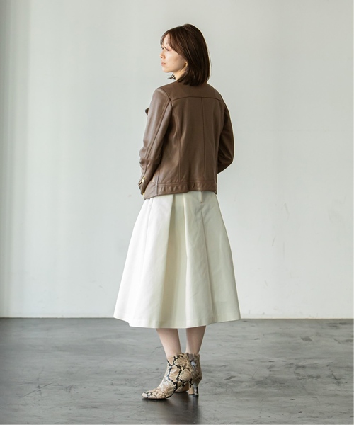 セール】《追加4》ソフトラムレザーライダースブルゾン◇（ライダース