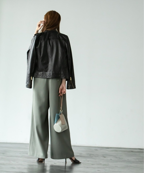 セール】《追加4》ソフトラムレザーライダースブルゾン◇（ライダース