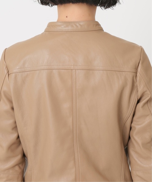 セール】《追加4》ソフトラムレザーライダースブルゾン◇（ライダース