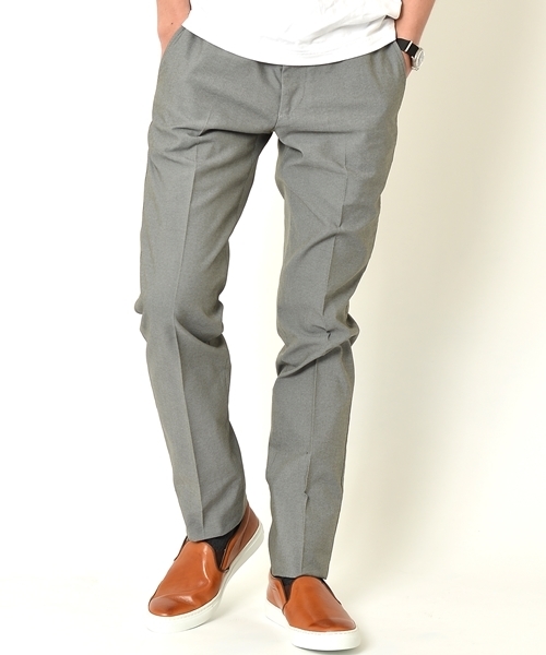 SHIPS(シップス)の「【転売】SC: "COOL MAX" オックスフォード ノープリーツ パンツ■(スラックス・メンズ・ホワイト/グレー/ベージュ/ネイビー・32inch/34inch/29inch/30inch/31inch/33inch)」の2枚目の写真