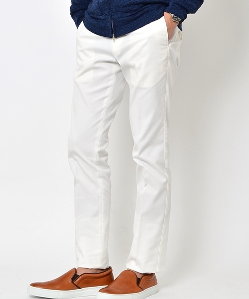 SHIPS(シップス)の「【転売】SC: "COOL MAX" オックスフォード ノープリーツ パンツ■(スラックス・メンズ・ホワイト/グレー/ベージュ/ネイビー・32inch/34inch/29inch/30inch/31inch/33inch)」の1枚目の写真