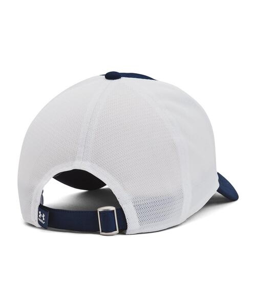 UNDER ARMOUR(アンダーアーマー)の「UAアイソチル ドライバー メッシュ アジャスタブルキャップ(ゴルフ/メンズ)(キャップ・メンズ・ネイビー/ブラック/ホワイト・ONESIZE)」の4枚目の写真