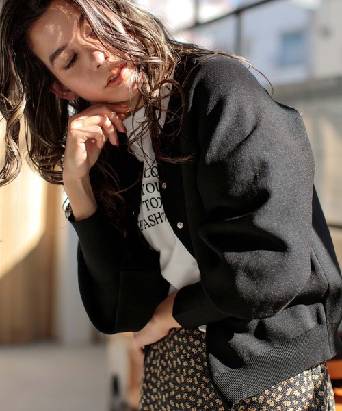 fifth（フィフス）の「前後2wayカーディガントップス（カーディガン/ボレロ・レディース・ブラック/ピンク/ライトベージュ/ブルー/グリーン/キャメル・M）」の15枚目の写真