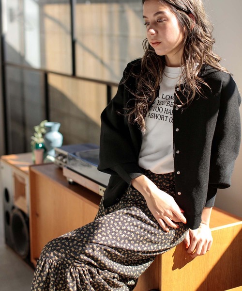 fifth（フィフス）の「前後2wayカーディガントップス（カーディガン/ボレロ・レディース・ブラック/ピンク/ライトベージュ/ブルー/グリーン/キャメル・M）」の16枚目の写真