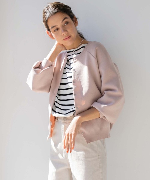 fifth（フィフス）の「前後2wayカーディガントップス（カーディガン/ボレロ・レディース・ブラック/ピンク/ライトベージュ/ブルー/グリーン/キャメル・M）」の8枚目の写真