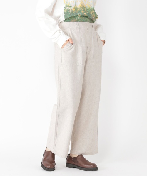 studio CLIP（スタディオクリップ）の「ナチュラルオックスベイカーパンツ（その他パンツ・レディース・ブラック/カーキ/アイボリー・MEDIUM/LARGE）」の7枚目の写真