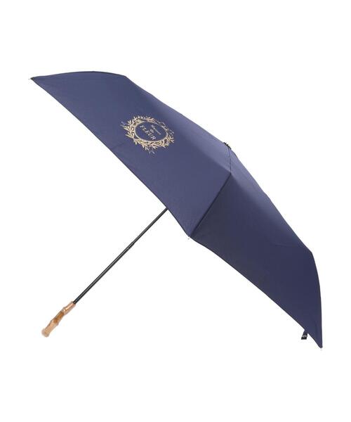 新品　Dior 折りたたみ傘 晴雨兼用　ロゴプリント　ネイビー Christian Dior】【雨傘】【アンブレラ】日本製クリスチャンディオール