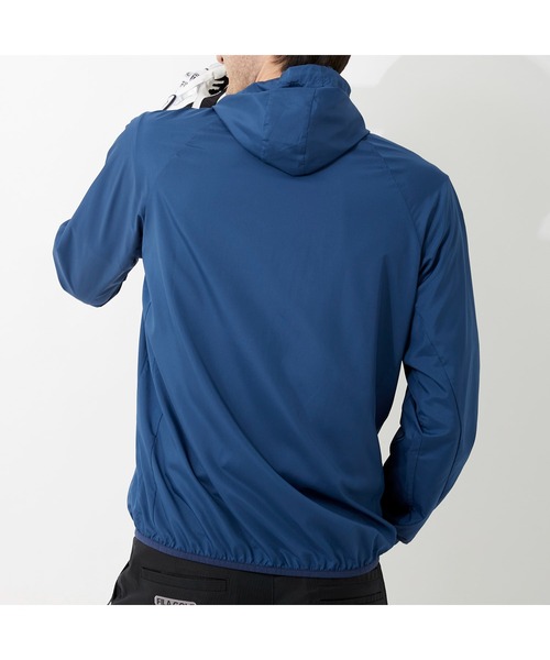 FILA GOLF(フィラゴルフ )の「FILA GOLF/フィラゴルフ ハイネックフード ラグランスリーブ ポケッタブルブルゾン/撥水加工 吸汗速乾 UVカット/ゴルフウェア/メンズ(ブルゾン・メンズ・ブルー/ブラック/ネイビー・LL/M/3L/L)」の21枚目の写真