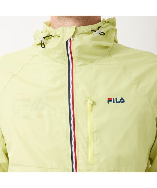 FILA GOLF(フィラゴルフ )の「FILA GOLF/フィラゴルフ ハイネックフード ラグランスリーブ ポケッタブルブルゾン/撥水加工 吸汗速乾 UVカット/ゴルフウェア/メンズ(ブルゾン・メンズ・ブルー/ブラック/ネイビー・LL/M/3L/L)」の14枚目の写真