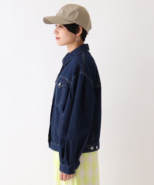 OPAQUE.CLIP（オペークドットクリップ）の「◆【C】ボーリュームスリーブデニムジャケット（デニムジャケット・レディース・オフホワイト/ネイビー/ブルー・00）」の5枚目の写真