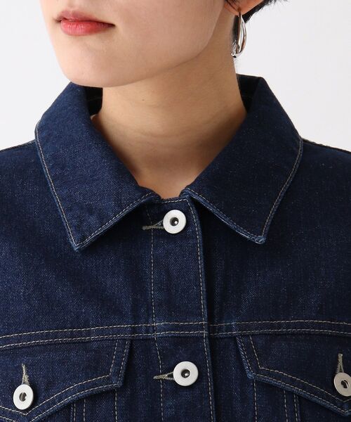 OPAQUE.CLIP（オペークドットクリップ）の「◆【C】ボーリュームスリーブデニムジャケット（デニムジャケット・レディース・オフホワイト/ネイビー/ブルー・00）」の8枚目の写真