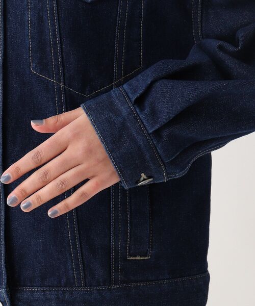 OPAQUE.CLIP（オペークドットクリップ）の「◆【C】ボーリュームスリーブデニムジャケット（デニムジャケット・レディース・オフホワイト/ネイビー/ブルー・00）」の9枚目の写真