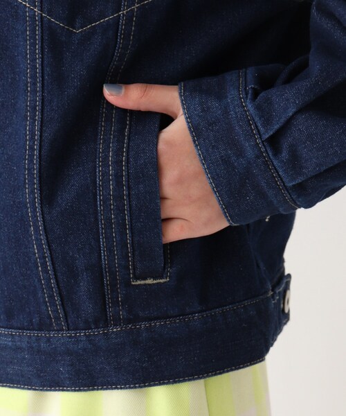 OPAQUE.CLIP（オペークドットクリップ）の「◆【C】ボーリュームスリーブデニムジャケット（デニムジャケット・レディース・オフホワイト/ネイビー/ブルー・00）」の10枚目の写真