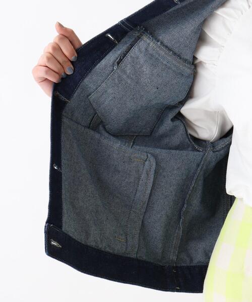 OPAQUE.CLIP（オペークドットクリップ）の「◆【C】ボーリュームスリーブデニムジャケット（デニムジャケット・レディース・オフホワイト/ネイビー/ブルー・00）」の11枚目の写真