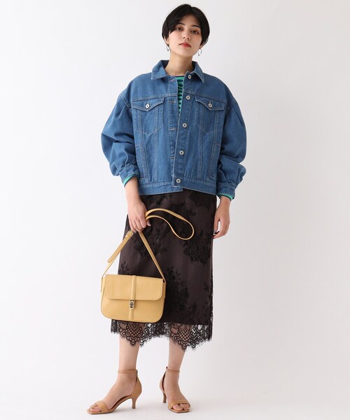 OPAQUE.CLIP（オペークドットクリップ）の「◆【C】ボーリュームスリーブデニムジャケット（デニムジャケット・レディース・オフホワイト/ネイビー/ブルー・00）」の15枚目の写真