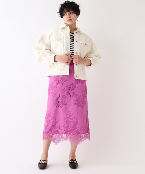 OPAQUE.CLIP（オペークドットクリップ）の「◆【C】ボーリュームスリーブデニムジャケット（デニムジャケット・レディース・オフホワイト/ネイビー/ブルー・00）」の16枚目の写真