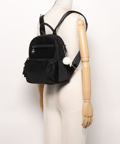 Kanana project(カナナプロジェクト)の「カナナプロジェクト リュックサック エブリーリュック B5収納可 ペットボトル収納可 31661(バックパック/リュック・レディース・ブラック/ネイビー/グレー/バーガンディー・FREE)」の8枚目の写真