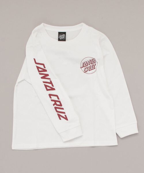 SANTA CRUZ（サンタクルーズ）の「SANTACRUZ/サンタクルーズ キッズ ロンT 22S623-42（Tシャツ/カットソー・キッズ・ブラック/グリーン/ホワイト・130cm/140cm/150cm/160cm）」の2枚目の写真
