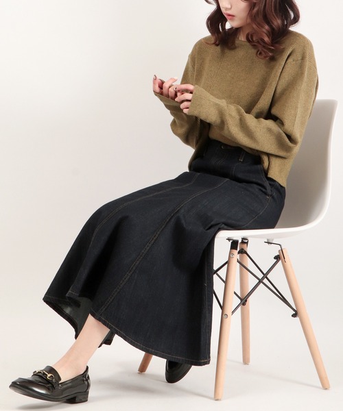 EACH.(イーチ)の「EACH 2wayバックリボンプルオーバー(ニット/セーター・レディース・グレー/イエロー・FREE)」の13枚目の写真