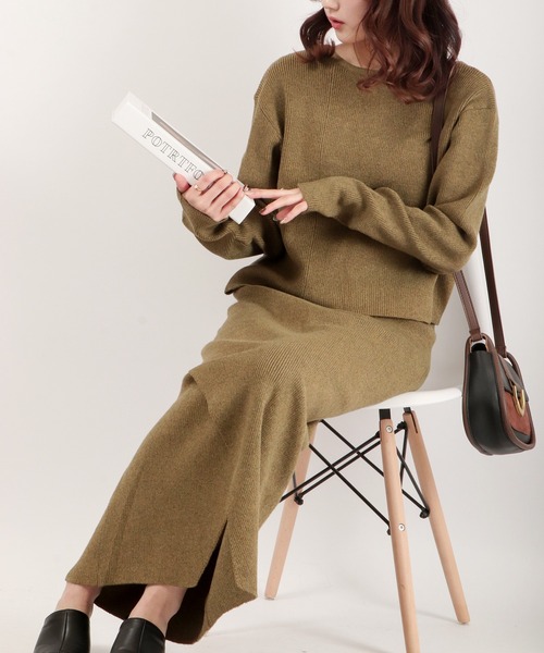 EACH.(イーチ)の「EACH 2wayバックリボンプルオーバー(ニット/セーター・レディース・グレー/イエロー・FREE)」の14枚目の写真