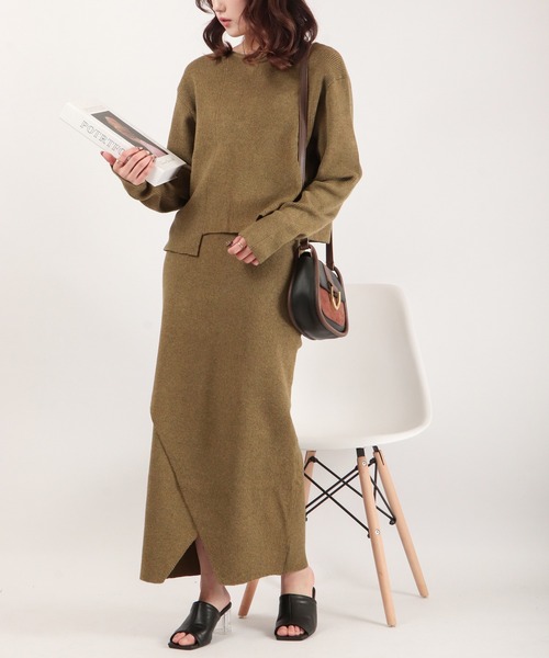 EACH.(イーチ)の「EACH 2wayバックリボンプルオーバー(ニット/セーター・レディース・グレー/イエロー・FREE)」の15枚目の写真