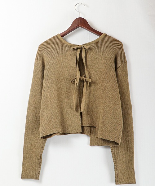 EACH.(イーチ)の「EACH 2wayバックリボンプルオーバー(ニット/セーター・レディース・グレー/イエロー・FREE)」の21枚目の写真