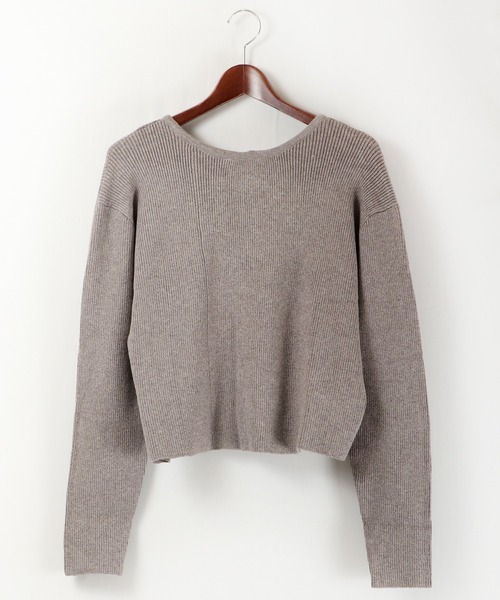 EACH.(イーチ)の「EACH 2wayバックリボンプルオーバー(ニット/セーター・レディース・グレー/イエロー・FREE)」の18枚目の写真