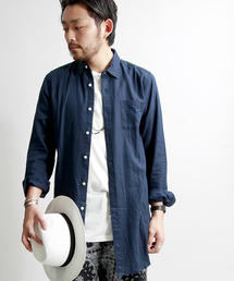 WEGO | WEGO/フレンチリネンMIXロングシャツ(シャツ/ブラウス)