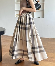 emi+ | マルチチェックフレアスカート(スカート)