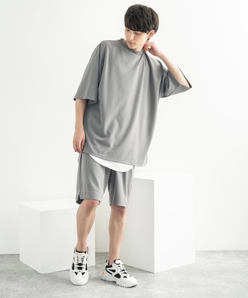 Rocky Monroe(ロッキーモンロー)の「カットジョーゼットリラックスストレッチ ワンタックワイドショートパンツ(その他パンツ・メンズ・ネイビー/ベージュ/ライトブルーグレー/杢グレー/ブラック/ホワイト・M/L/XL)」の19枚目の写真