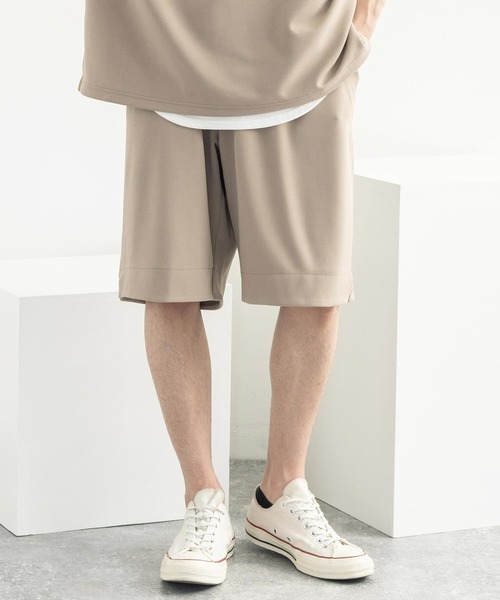 Rocky Monroe(ロッキーモンロー)の「カットジョーゼットリラックスストレッチ ワンタックワイドショートパンツ(その他パンツ・メンズ・ネイビー/ベージュ/ライトブルーグレー/杢グレー/ブラック/ホワイト・M/L/XL)」の20枚目の写真