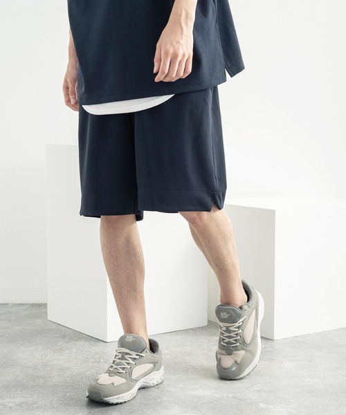 Rocky Monroe(ロッキーモンロー)の「カットジョーゼットリラックスストレッチ ワンタックワイドショートパンツ(その他パンツ・メンズ・ネイビー/ベージュ/ライトブルーグレー/杢グレー/ブラック/ホワイト・M/L/XL)」の10枚目の写真