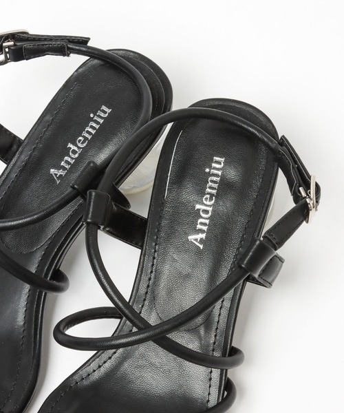 Andemiu（アンデミュウ）の「ナロークリアサンダル276770（サンダル・レディース・ホワイト/ブラック/ブラウン/ダークブラウン・SMALL/MEDIUM/LARGE）」の7枚目の写真