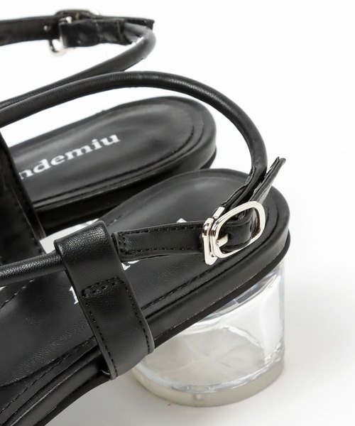 Andemiu（アンデミュウ）の「ナロークリアサンダル276770（サンダル・レディース・ホワイト/ブラック/ブラウン/ダークブラウン・SMALL/MEDIUM/LARGE）」の18枚目の写真