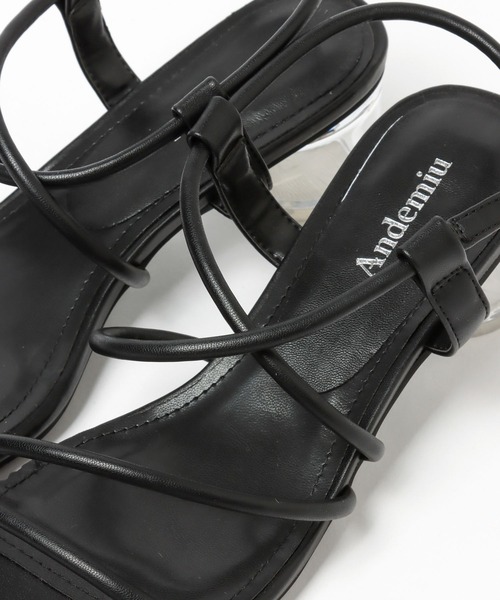 Andemiu（アンデミュウ）の「ナロークリアサンダル276770（サンダル・レディース・ホワイト/ブラック/ブラウン/ダークブラウン・SMALL/MEDIUM/LARGE）」の11枚目の写真