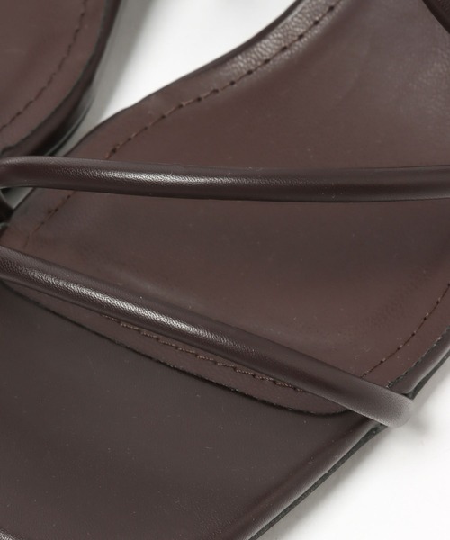 Andemiu（アンデミュウ）の「ナロークリアサンダル276770（サンダル・レディース・ホワイト/ブラック/ブラウン/ダークブラウン・SMALL/MEDIUM/LARGE）」の17枚目の写真