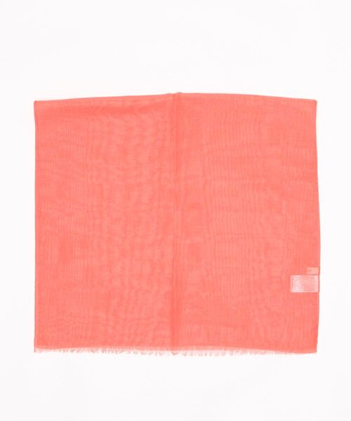 mimis（ミイーミイーズ）の「ペットボトル再生糸無地リプリーブストール（ストール/ショール・レディース・イエロー/パープル/ブルー/オレンジ・FREE）」の4枚目の写真