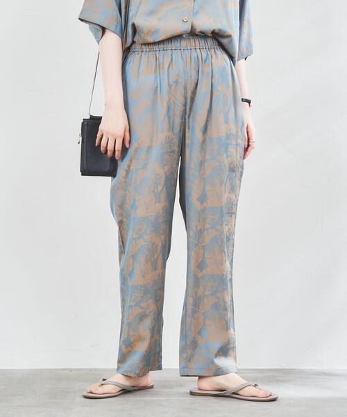 パームツリージャカードサテンパンツ レディース Women Coen コーエン 公式ファッション通販