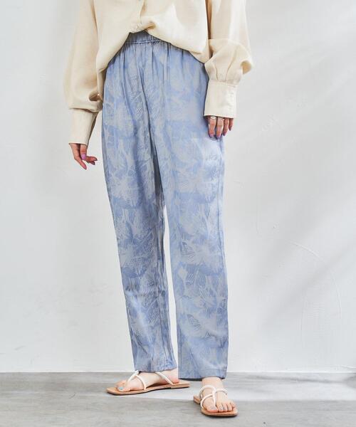 パームツリージャカードサテンパンツ レディース Women Coen コーエン 公式ファッション通販