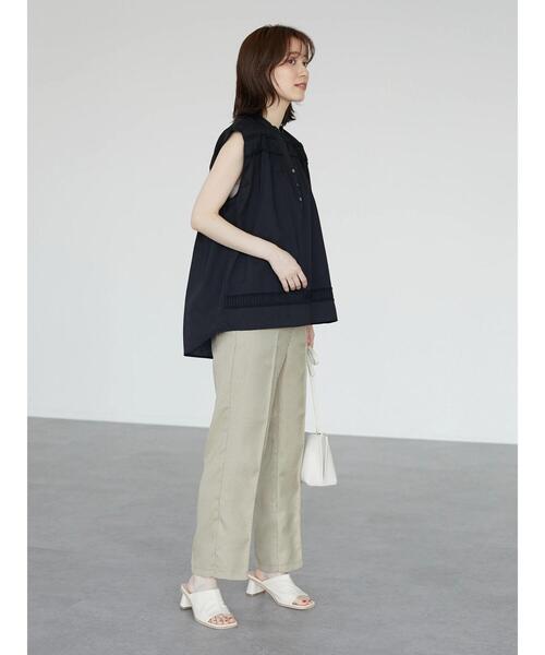 Furryrate（ファーリーレート）の「・furry rate レース切替ノースリブラウス（シャツ/ブラウス・レディース・ブラック/オフホワイト/グレー/グリーン・FREE）」の8枚目の写真